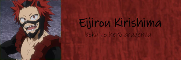 Eijirou Kirishima from My Hero Academia